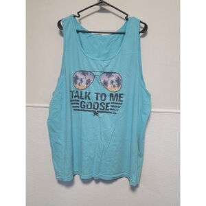Women's‎ Unbranded Blue Talk To Me Goose Tank Top 2X